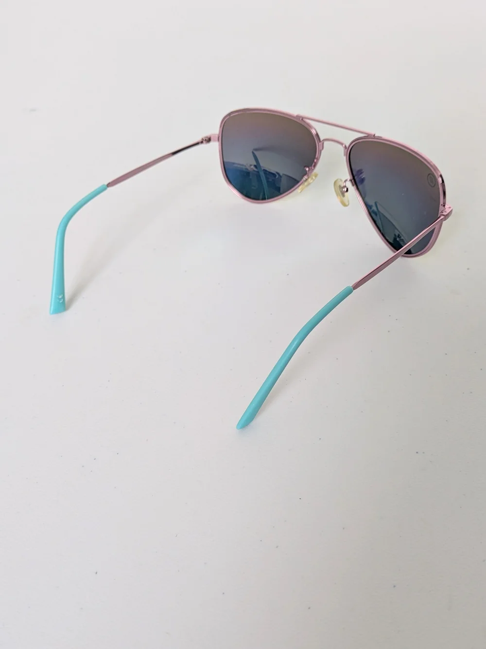 Blender's Aviator Sunglasses with Blue-Yellow Mirror Lenses